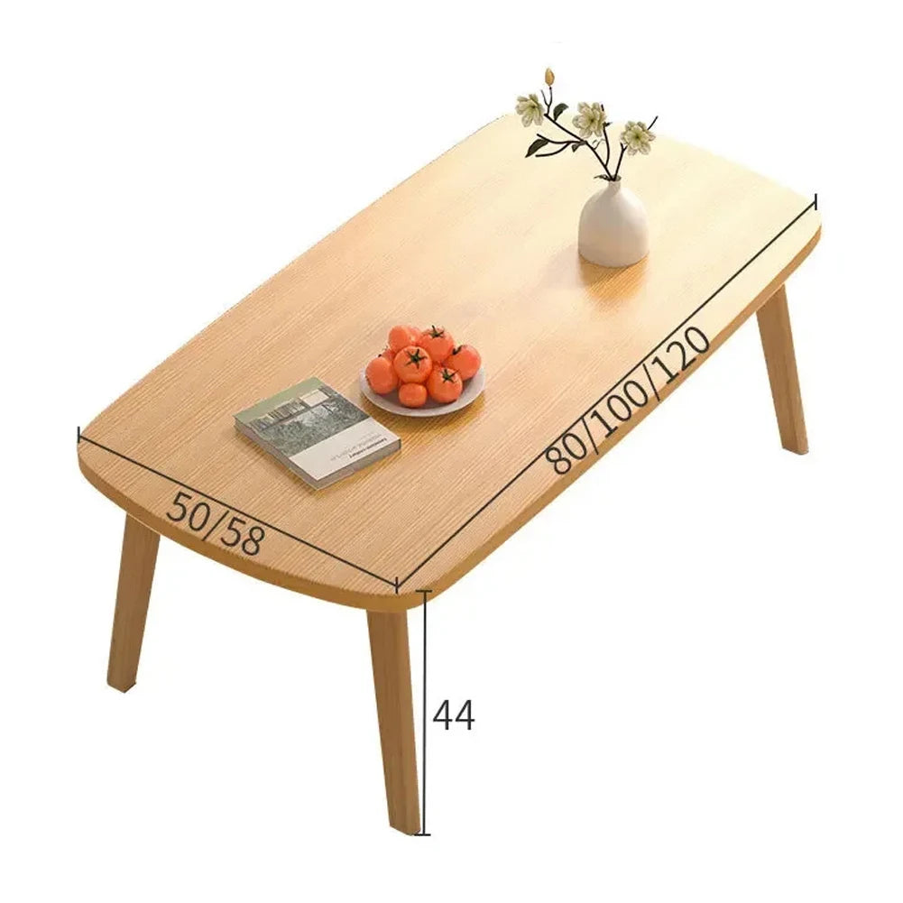 Folding Coffee Table, Collapsible Wooden Mini Desk, Multifunctional Foldable Coffee Tables For Small Spaces, Study, Bedroom, Liv