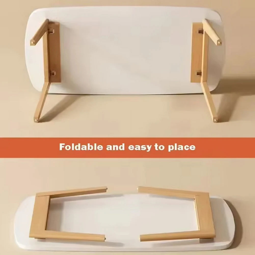 Folding Coffee Table, Collapsible Wooden Mini Desk, Multifunctional Foldable Coffee Tables For Small Spaces, Study, Bedroom, Liv