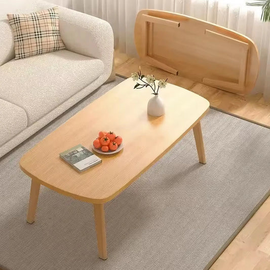 Folding Coffee Table, Collapsible Wooden Mini Desk, Multifunctional Foldable Coffee Tables For Small Spaces, Study, Bedroom, Liv