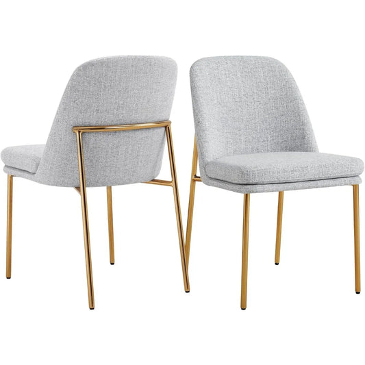 Modern Dining Chairs Set , FSC Certified Metal Dining Chair for Dining Room, White (Multi-Colored)